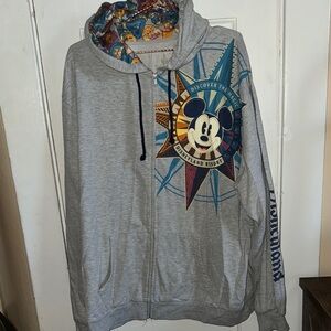 Disneyland Mickey Mouse Discover the Magic Zipped Hoodie Sweater Sweatshirt XXXL
